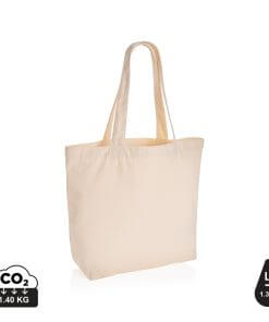 Impact Aware™ 240 gsm rcanvas shopper w/pocket undyed