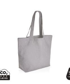 Impact Aware™ 240 gsm rcanvas shopper w/pocket undyed