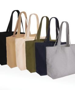 Impact Aware™ 240 gsm rcanvas shopper w/pocket undyed