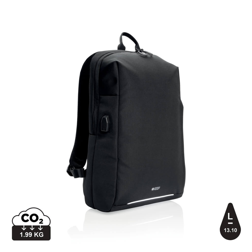 Swiss Peak AWARE™ RFID and USB laptop backpack