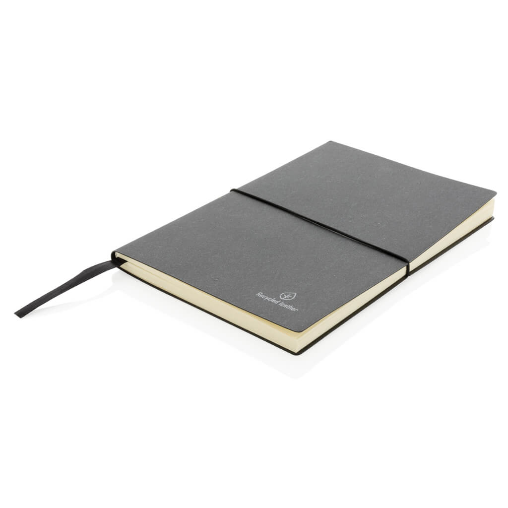 A5 recycled leather notebook - Image 3