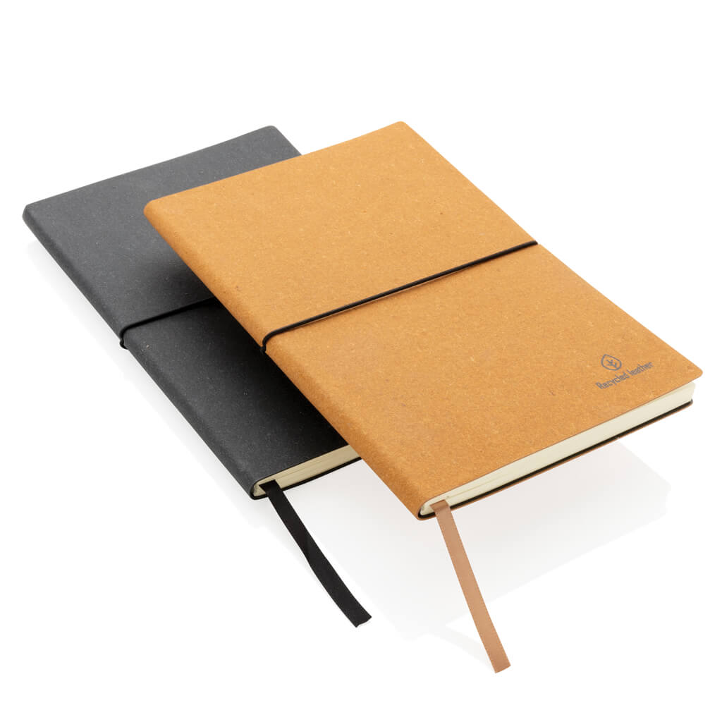 A5 recycled leather notebook - Image 8
