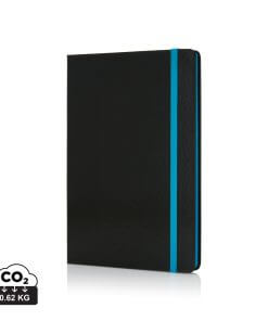 Deluxe hardcover A5 notebook with coloured side