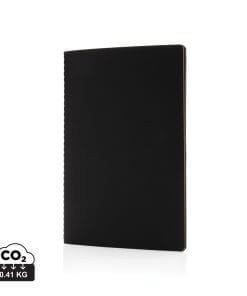 Softcover PU notebook with coloured edge