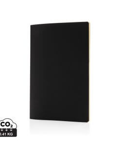 Softcover PU notebook with coloured edge