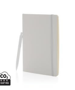 Antimicrobial A5 softcover notebook and pen set