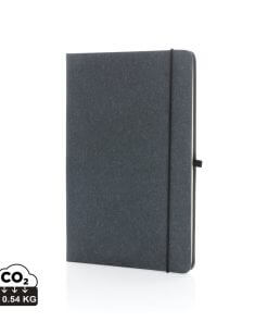 Recycled leather hardcover notebook A5