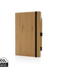 Bamboo notebook and infinity pencil set