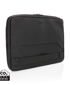 Swiss Peak vegan leather laptop sleeve workstation PVC free