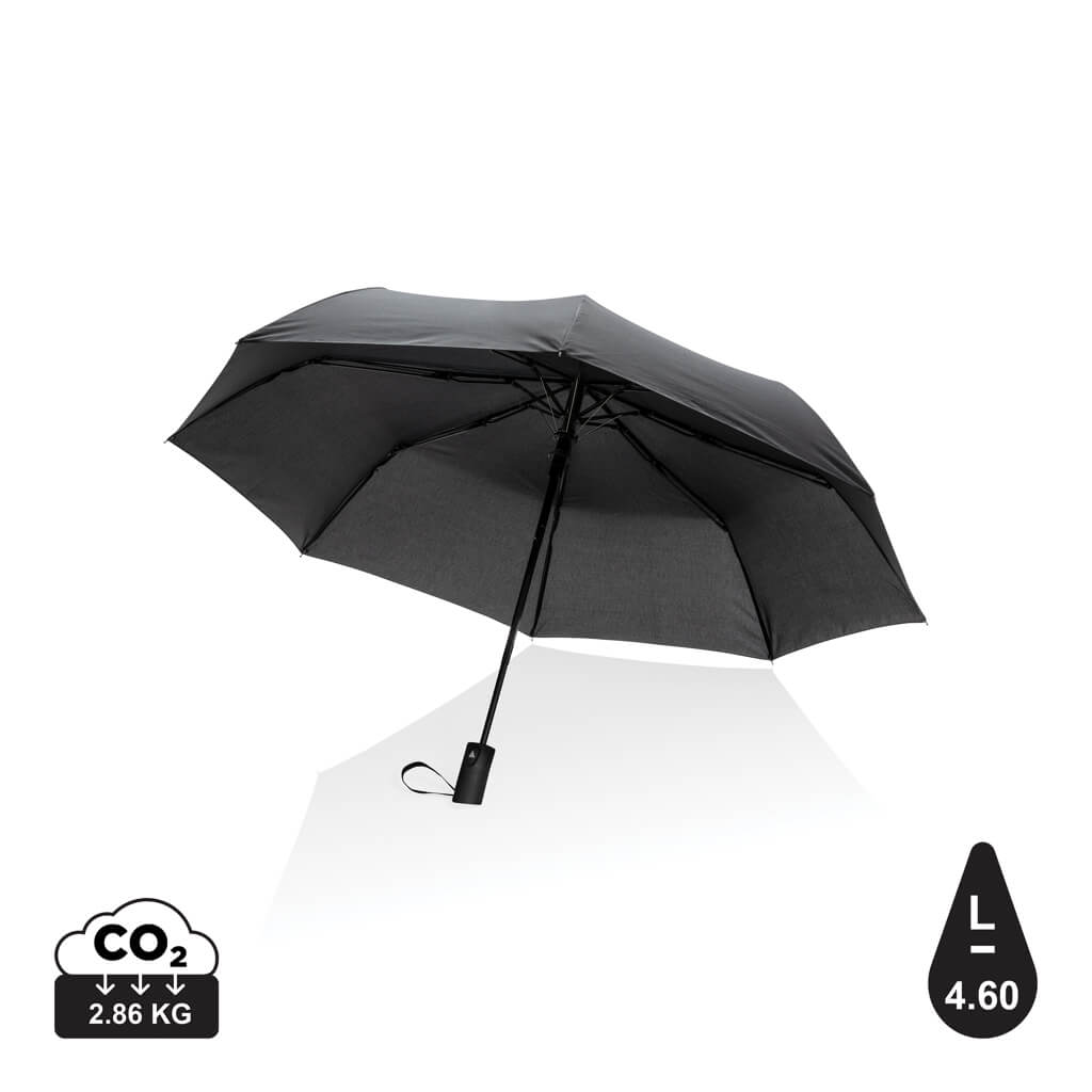 21" Impact AWARE™ RPET 190T mini auto open umbrella