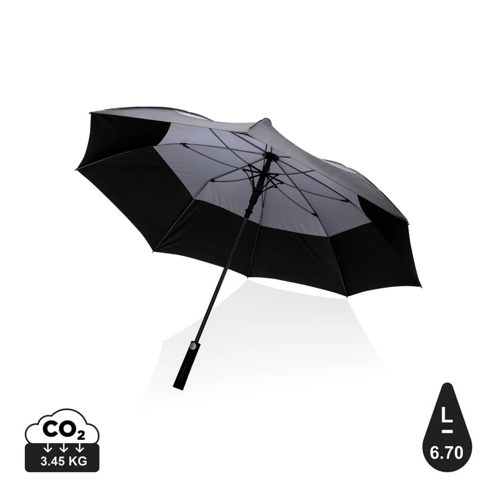 27" Impact AWARE™ RPET 190T auto open stormproof umbrella