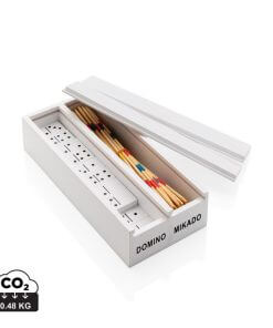 Deluxe mikado/domino in wooden box