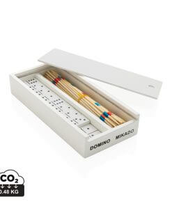 Deluxe mikado/domino in wooden box