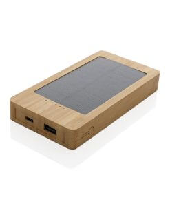 Sunwick 10.000 mAh Bamboo solar powerbank