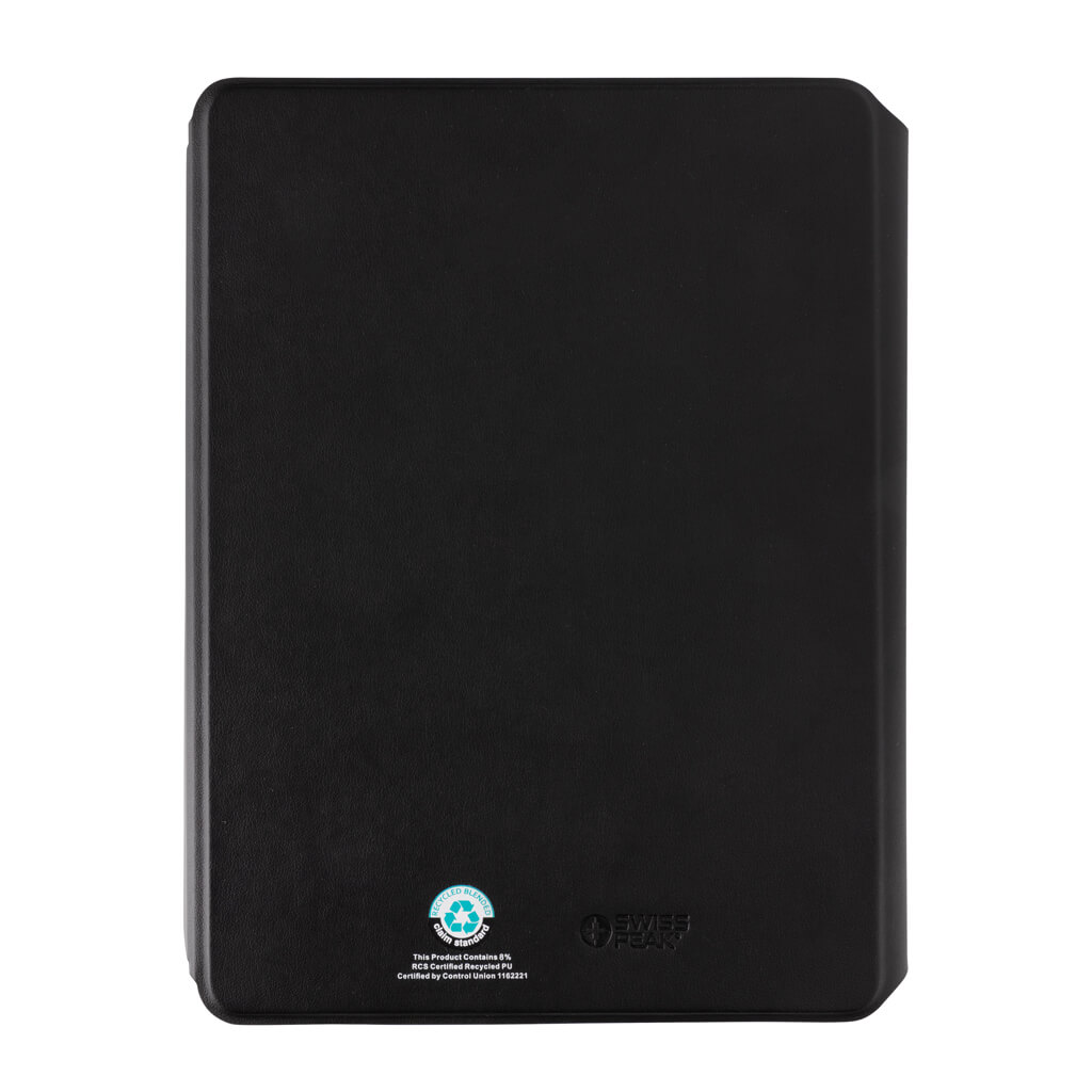 Swiss Peak RCS rePU notebook with 2-in-1 wireless charger - Image 8