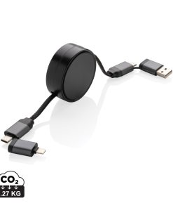 Terra RCS recycled aluminium retractable 6 in 1 cable