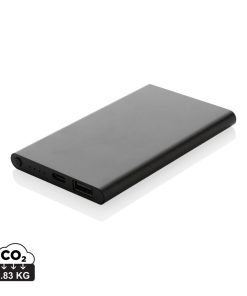 RCS recycled plastic/aluminum 4000 mah powerbank with type C