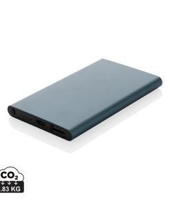 RCS recycled plastic/aluminum 4000 mah powerbank with type C