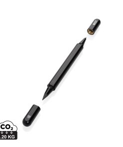 Swiss Peak Storm RCS recycled aluminum dual tip pen