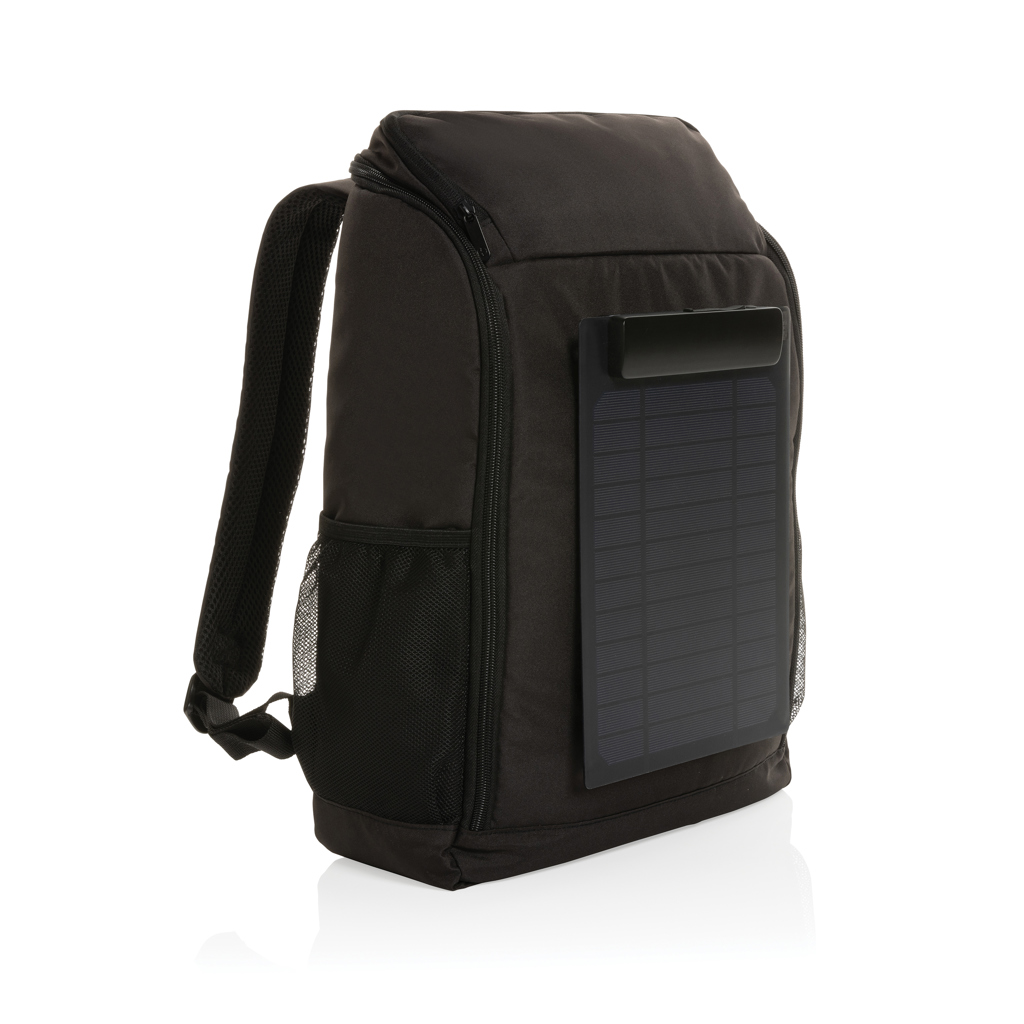 Pedro AWARE™ RPET deluxe backpack with 5W solar panel - Image 2