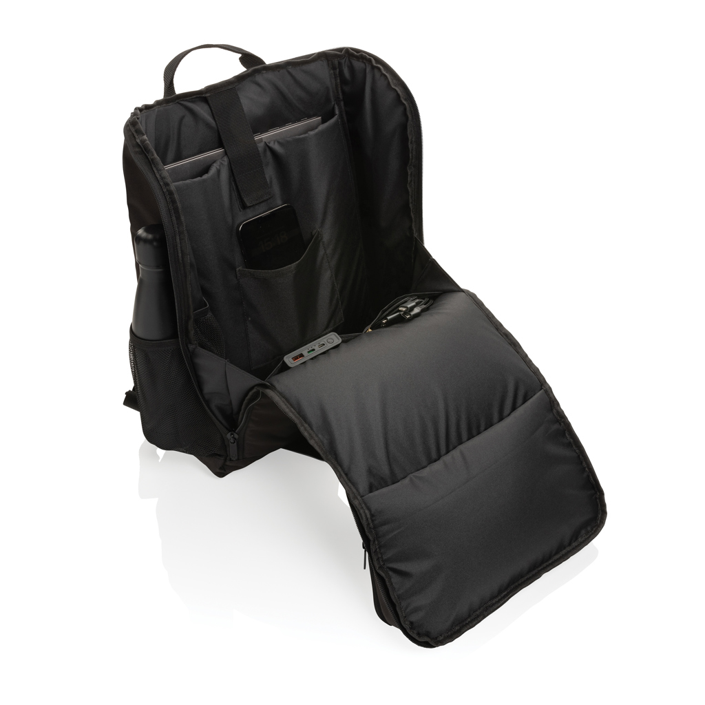 Pedro AWARE™ RPET deluxe backpack with 5W solar panel - Image 3