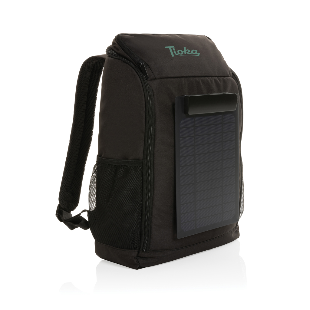 Pedro AWARE™ RPET deluxe backpack with 5W solar panel - Image 9