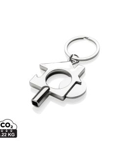 RCS recycled zinc alloy 3 in 1 keychain