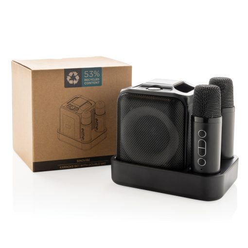 Singvibe RCS recycled plastic karaoke set with double mic - Image 17