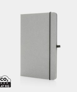 Recycled leather hardcover notebook A5