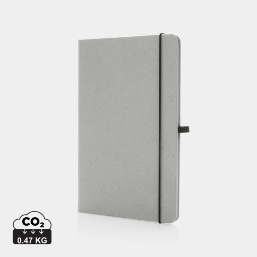 Recycled leather hardcover notebook A5