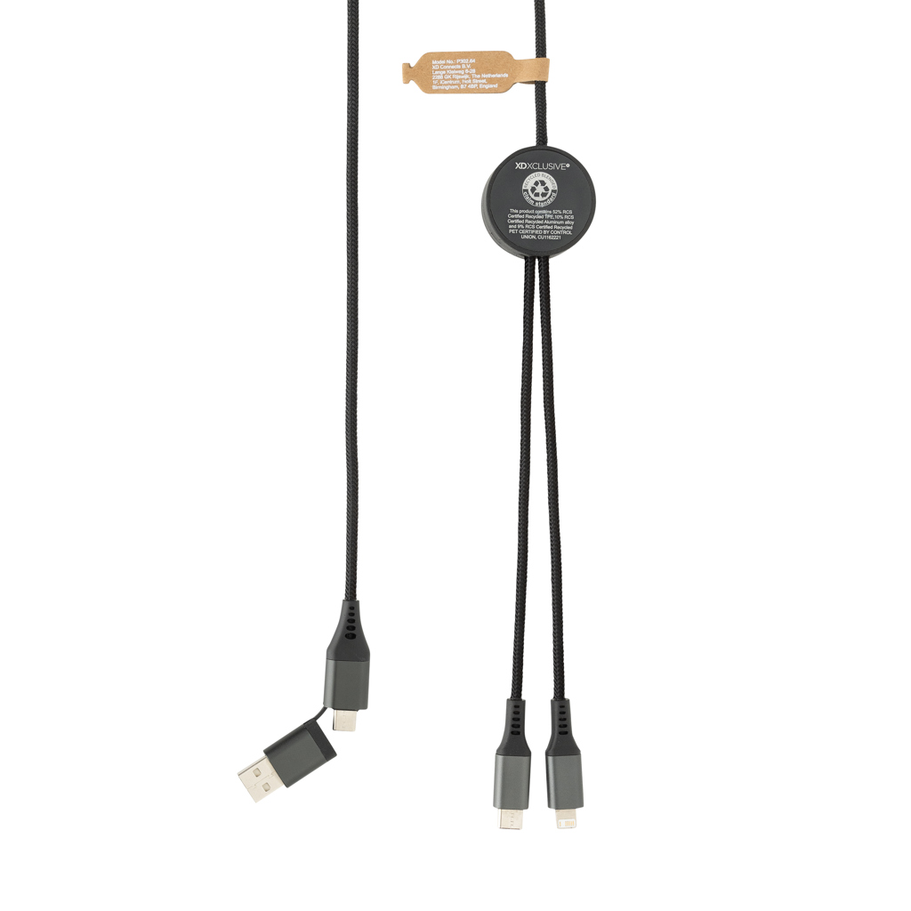 Terra RCS recycled PET 3 meter 4-in-1 cable - Image 5