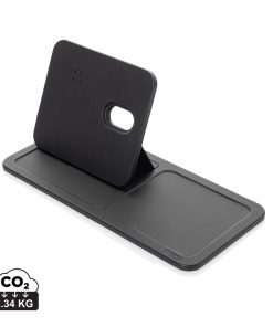 Swiss Peak 3 in 1 RCS recycled PU wireless charger desk tray