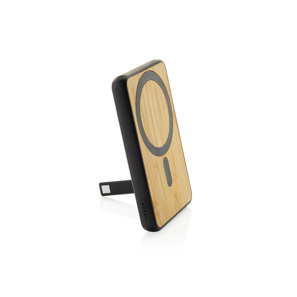 Zen RCS rplastic 5000 mah 5W magnetic bamboo powerbank - Image 4