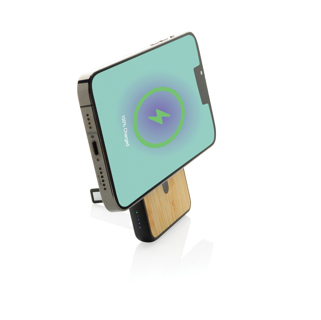 Zen RCS rplastic 5000 mah 5W magnetic bamboo powerbank - Image 7