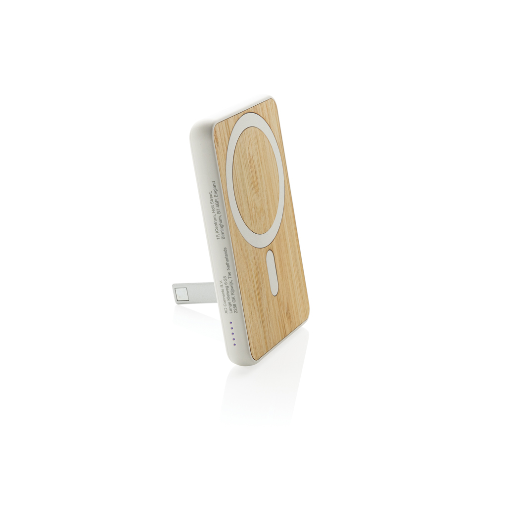 Zen RCS rplastic 5000 mah 5W magnetic bamboo powerbank - Image 17