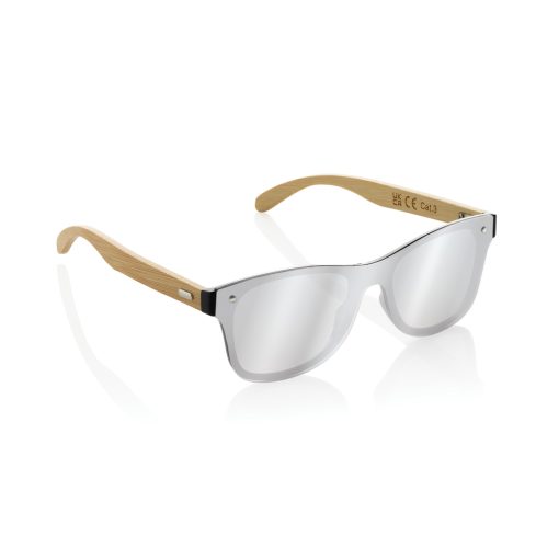 Prism RCS recycled plastic sunglasses with bamboo frame - Image 2