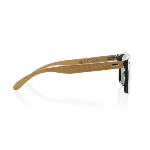 Prism RCS recycled plastic sunglasses with bamboo frame - Image 4