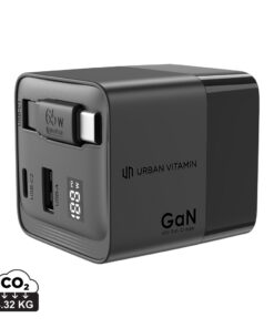 Urban Vitamin Mendocino 65W GaN charger retractable cable