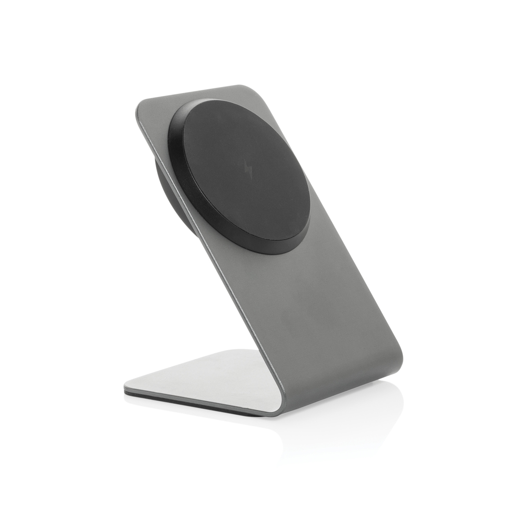 Terra aluminium 15W magnetic wireless charging phone stand - Image 2