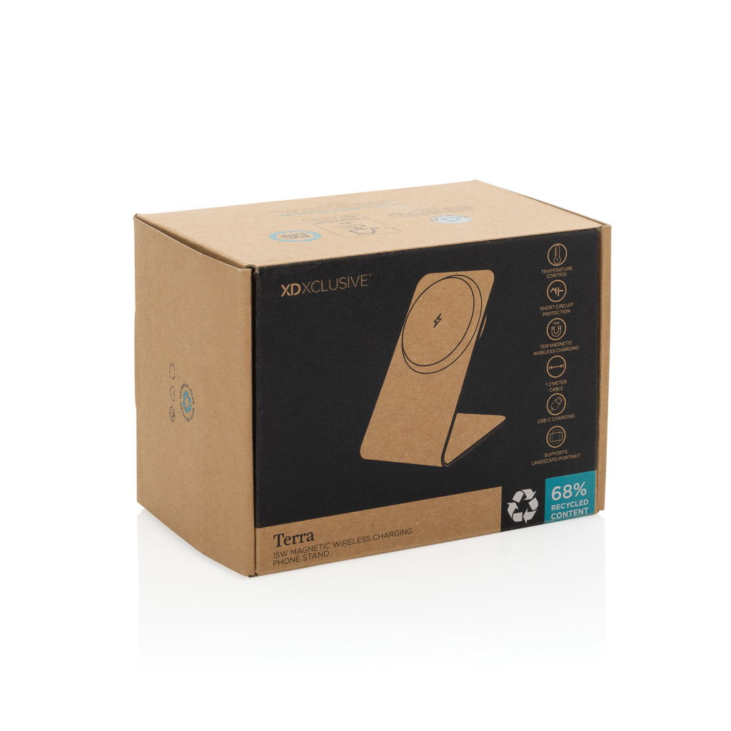 Terra aluminium 15W magnetic wireless charging phone stand - Image 9