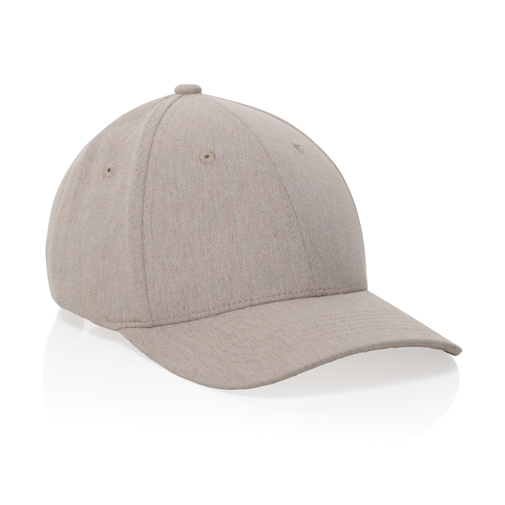 Milo AWARE™ recycled heather 6 panel cap 200gr - Image 2