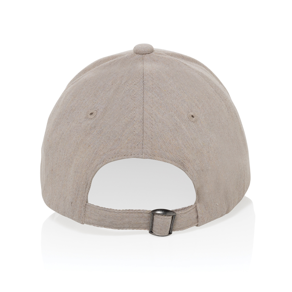Milo AWARE™ recycled heather 6 panel cap 200gr - Image 3