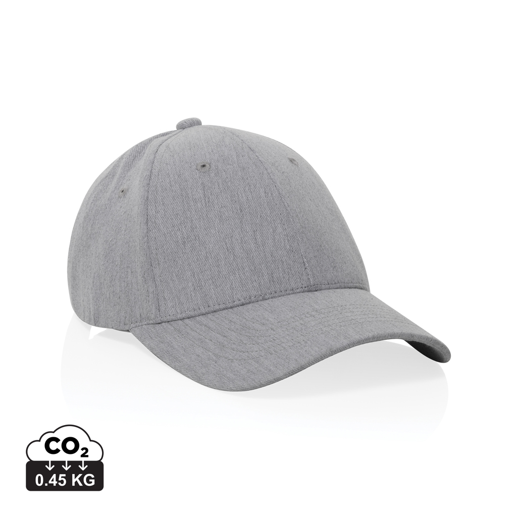 Milo AWARE™ recycled heather 6 panel cap 200gr