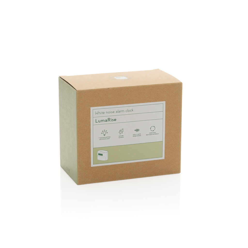 LumaRise RCS reycled plastic white noise alarm clock - Image 15